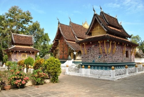 Der Wat Xieng Thong in Luang Prabang