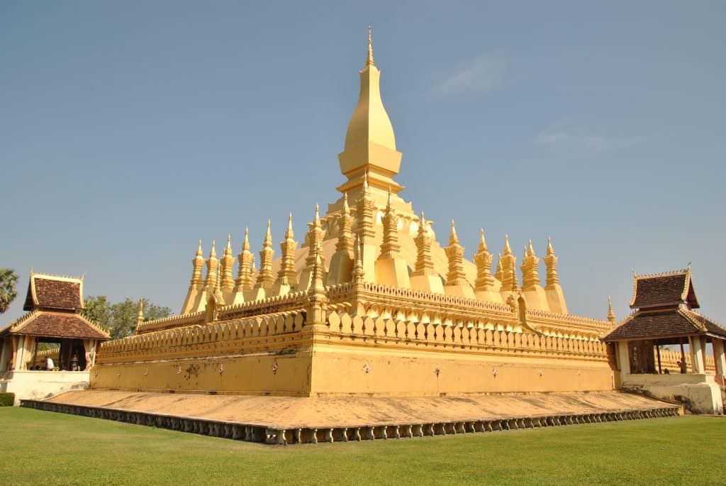 Eines der Wahrzeichen von Vientiane - Pha That Luang