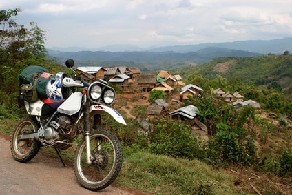 Mit dem Motorrad durch Laos