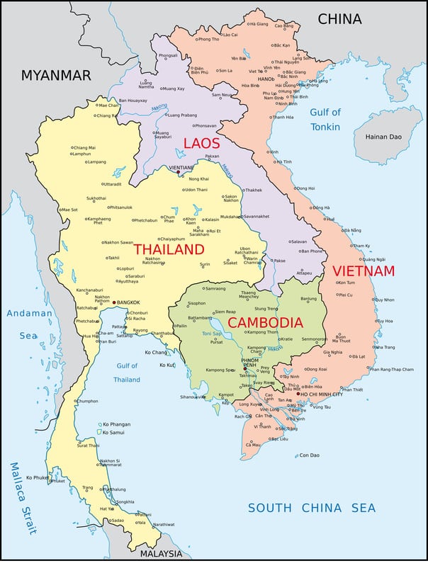Wo liegt Laos