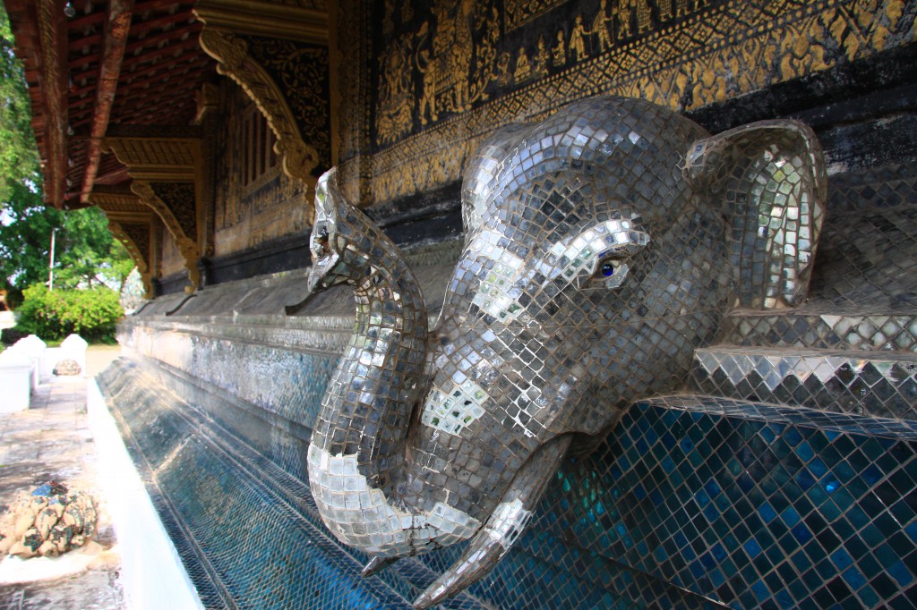 Am Wat Xieng Thong-Tempel in Luang Prabang