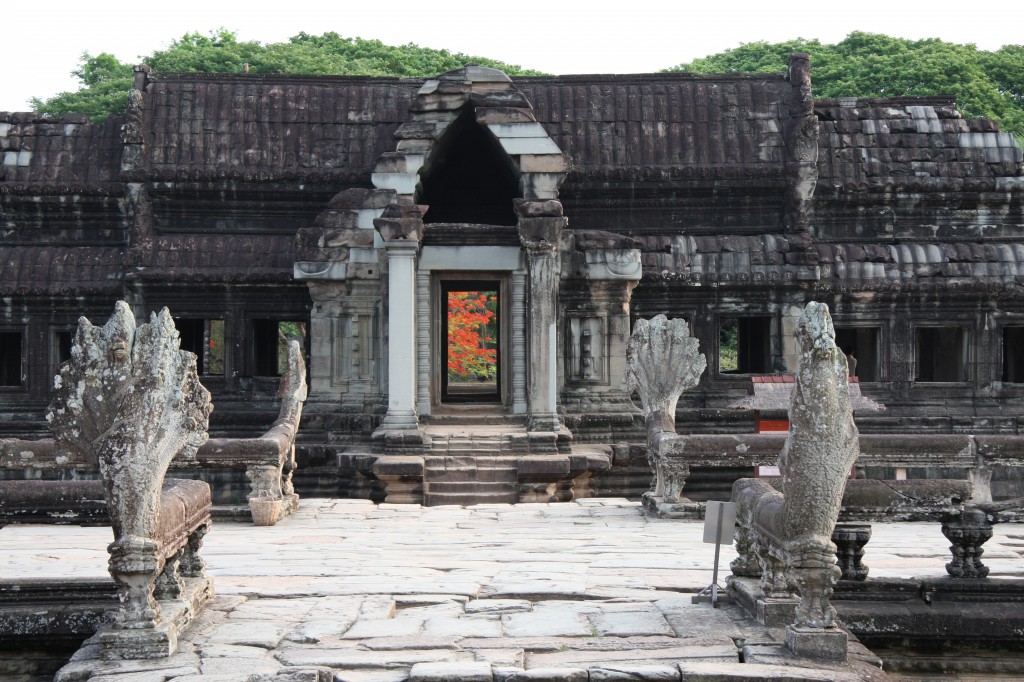 Der beeindruckte Tempelkomplex Angkor Wat